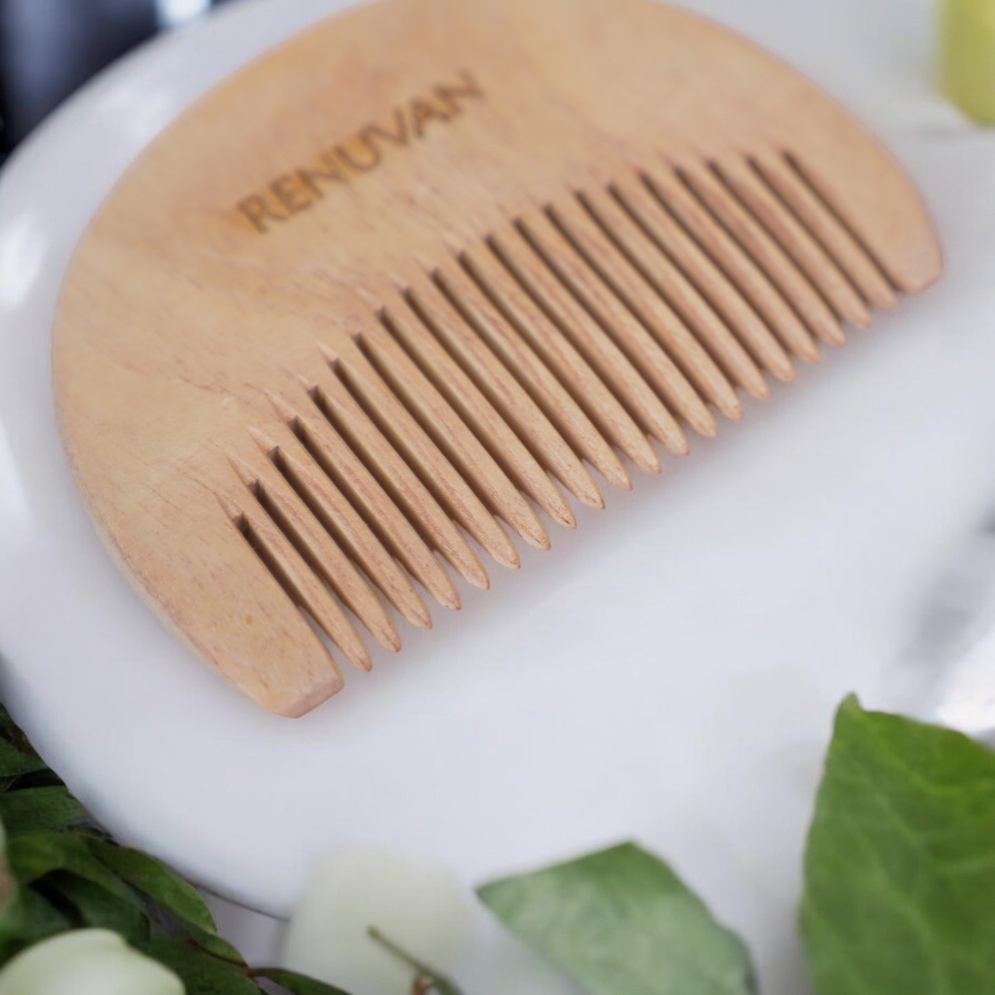 Renuvan Sustainable Wooden Beard Comb