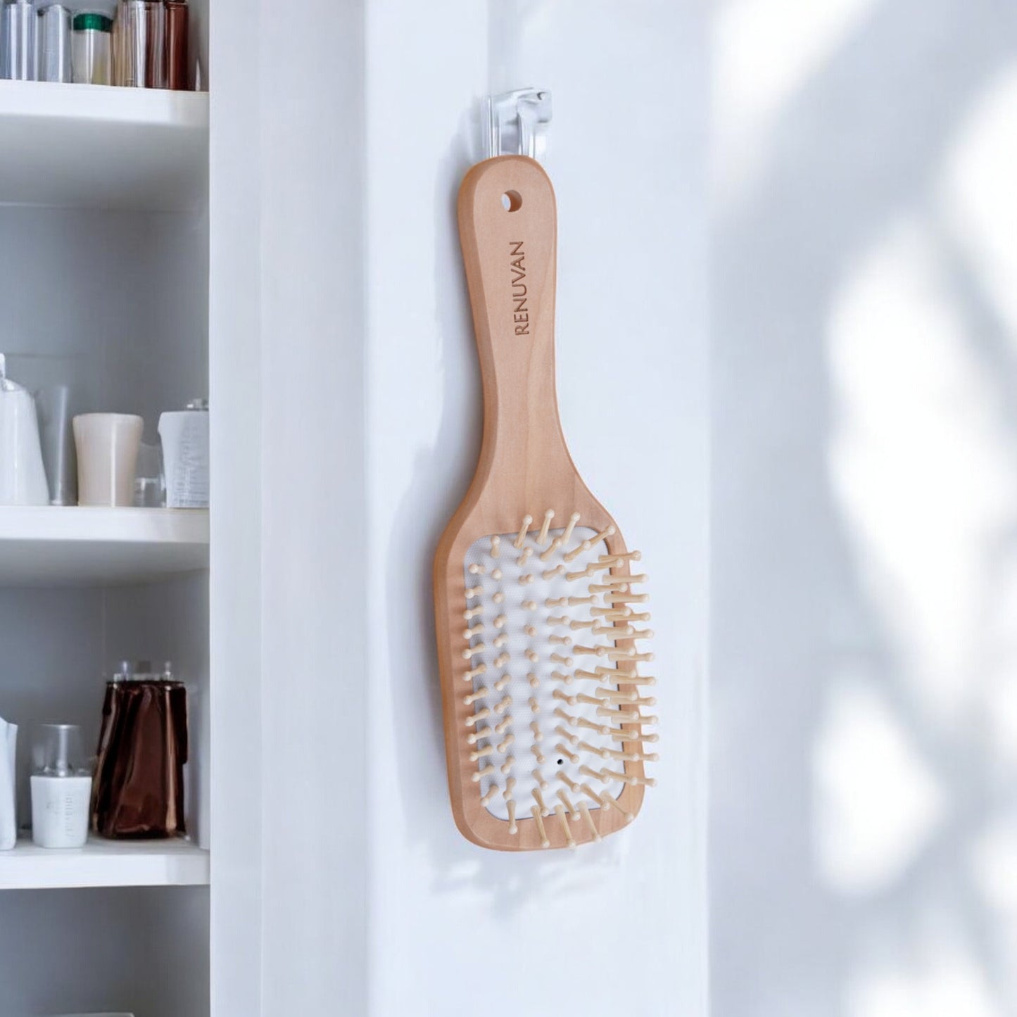 Renüvan Organic Bamboo Big Paddle Hair Brush