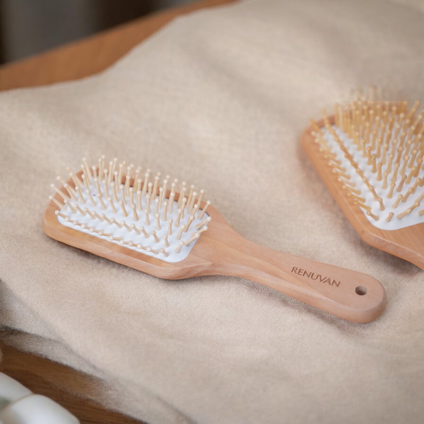 Renüvan Organic Bamboo Big Paddle Hair Brush