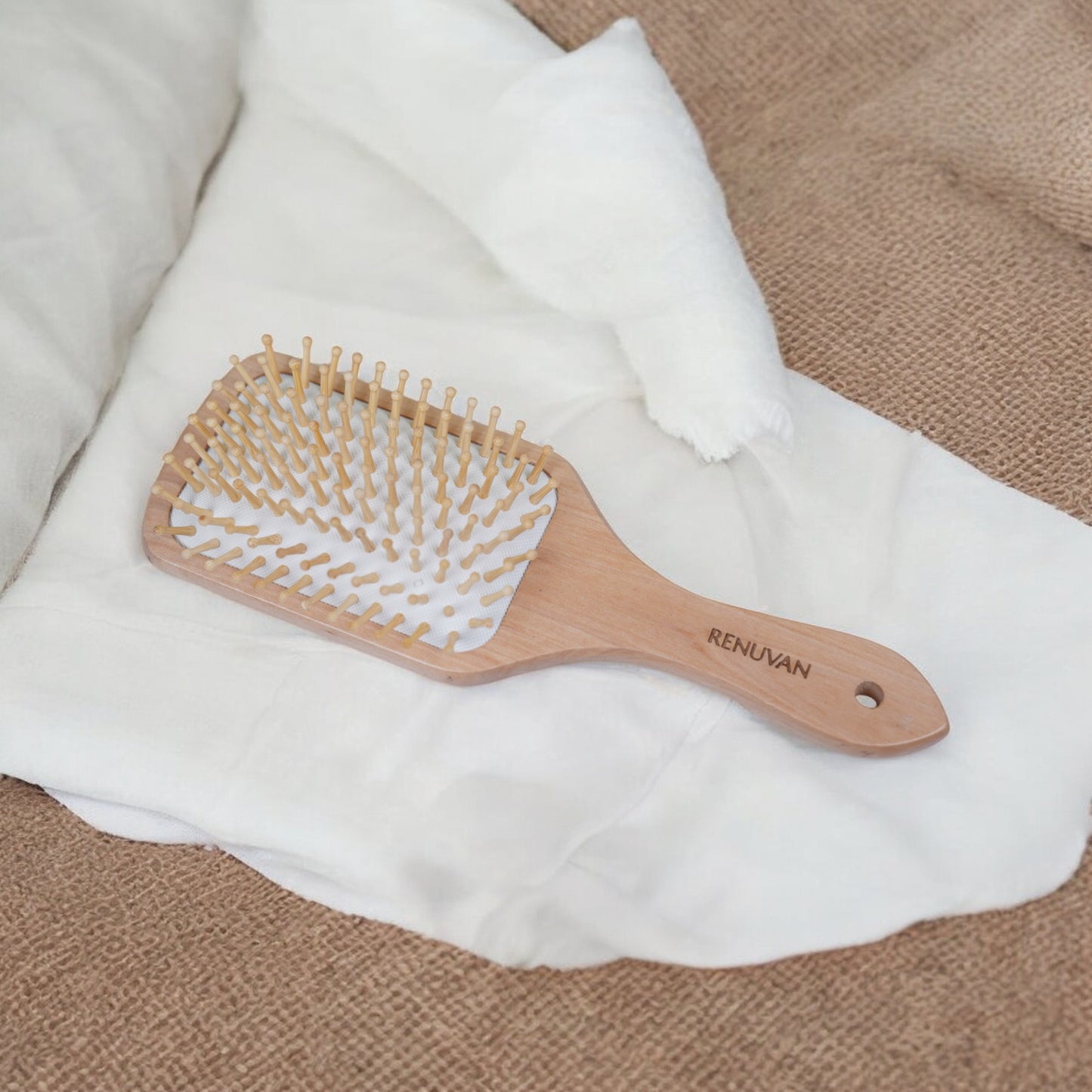 Renüvan Organic Bamboo Medium Paddle Hair Brush