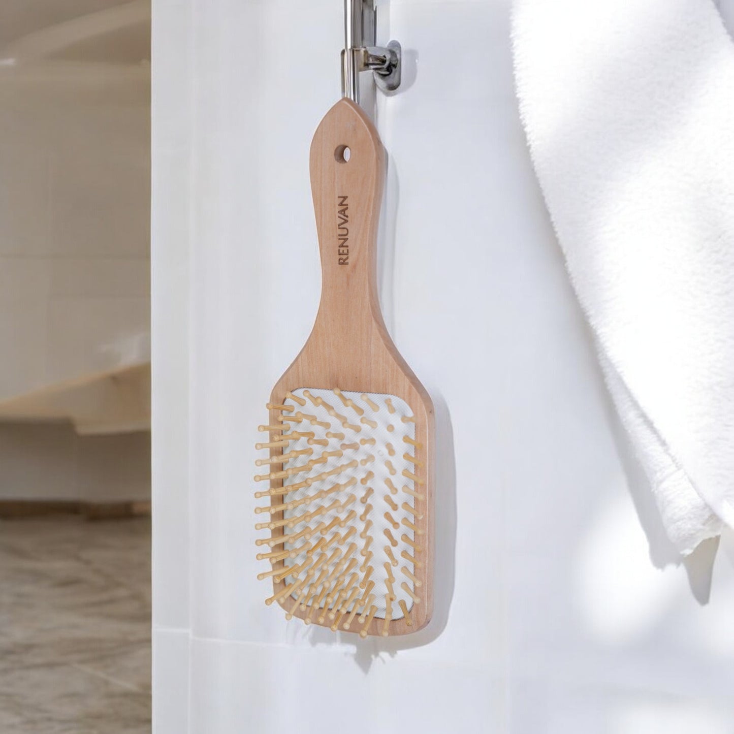 Renüvan Organic Bamboo Medium Paddle Hair Brush