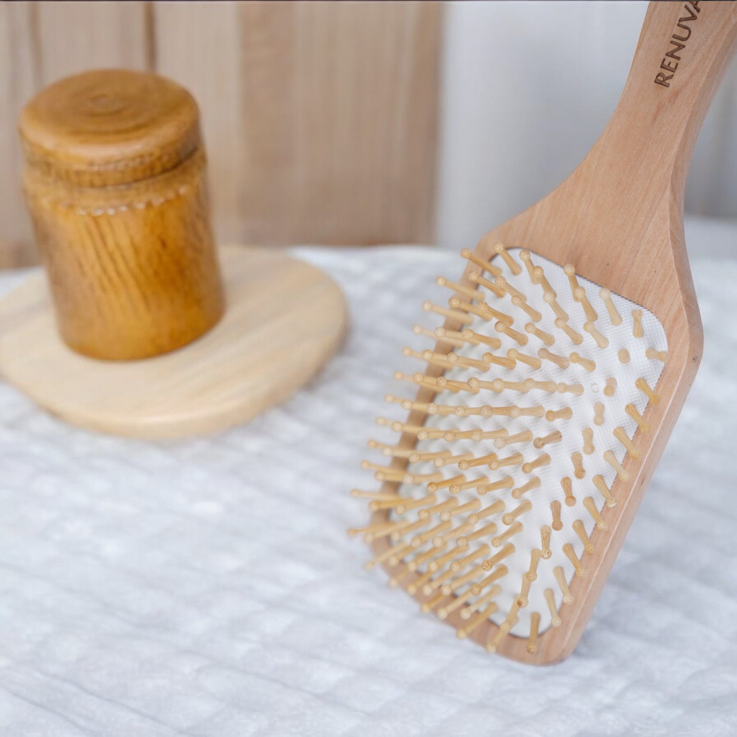 Renüvan Organic Bamboo Medium Paddle Hair Brush